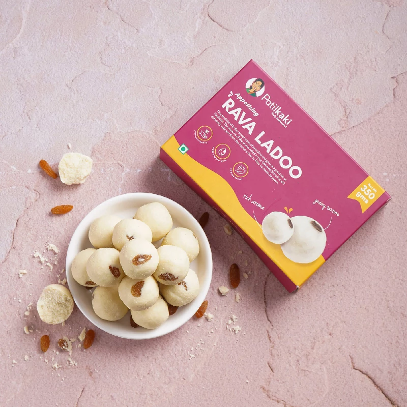 Patil Kaki Rava Ladoo, 350 g-1.webp